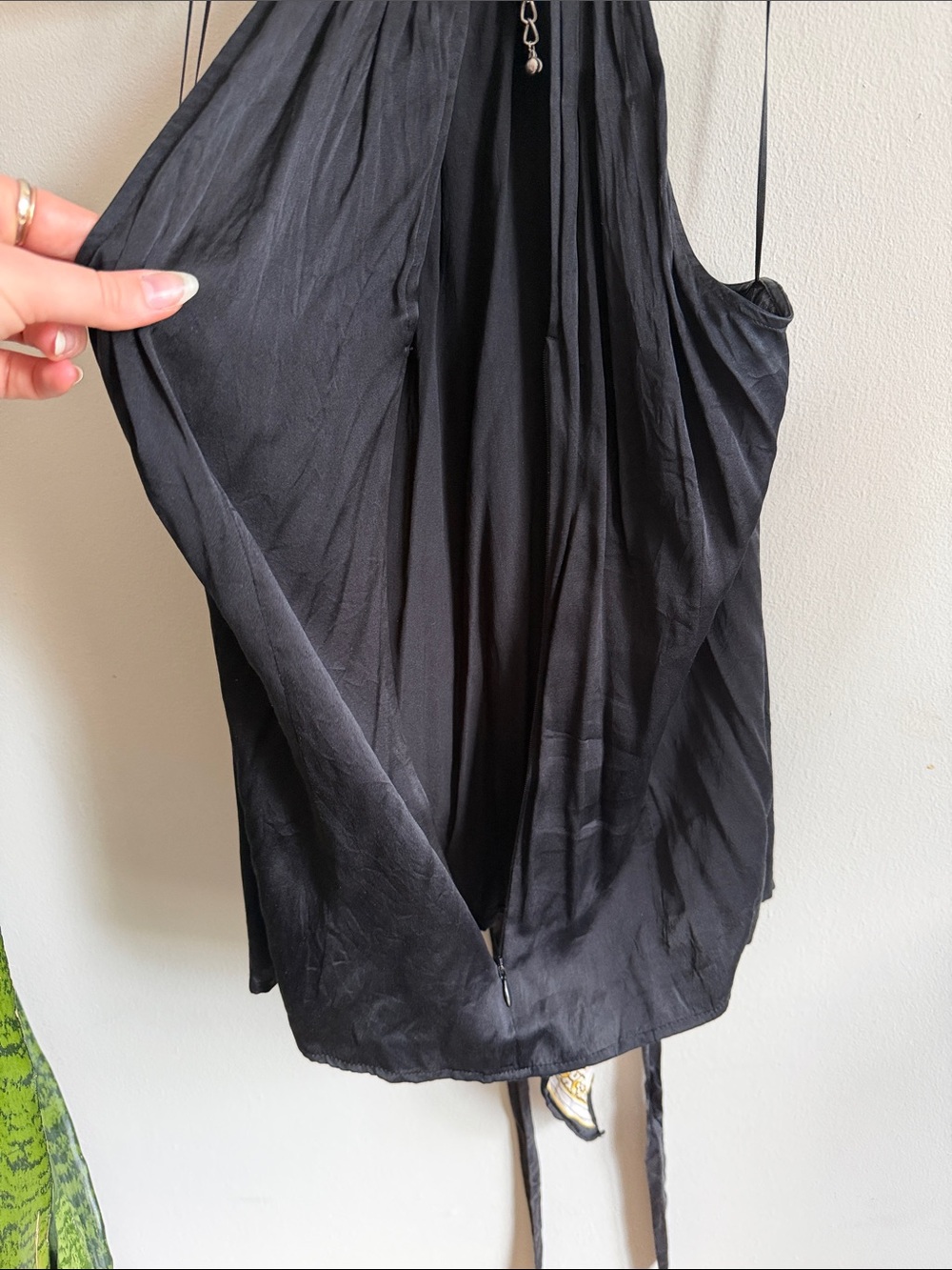 Vintage Cache Silk Halter Scarf-Print Top - Picture 6 of 6